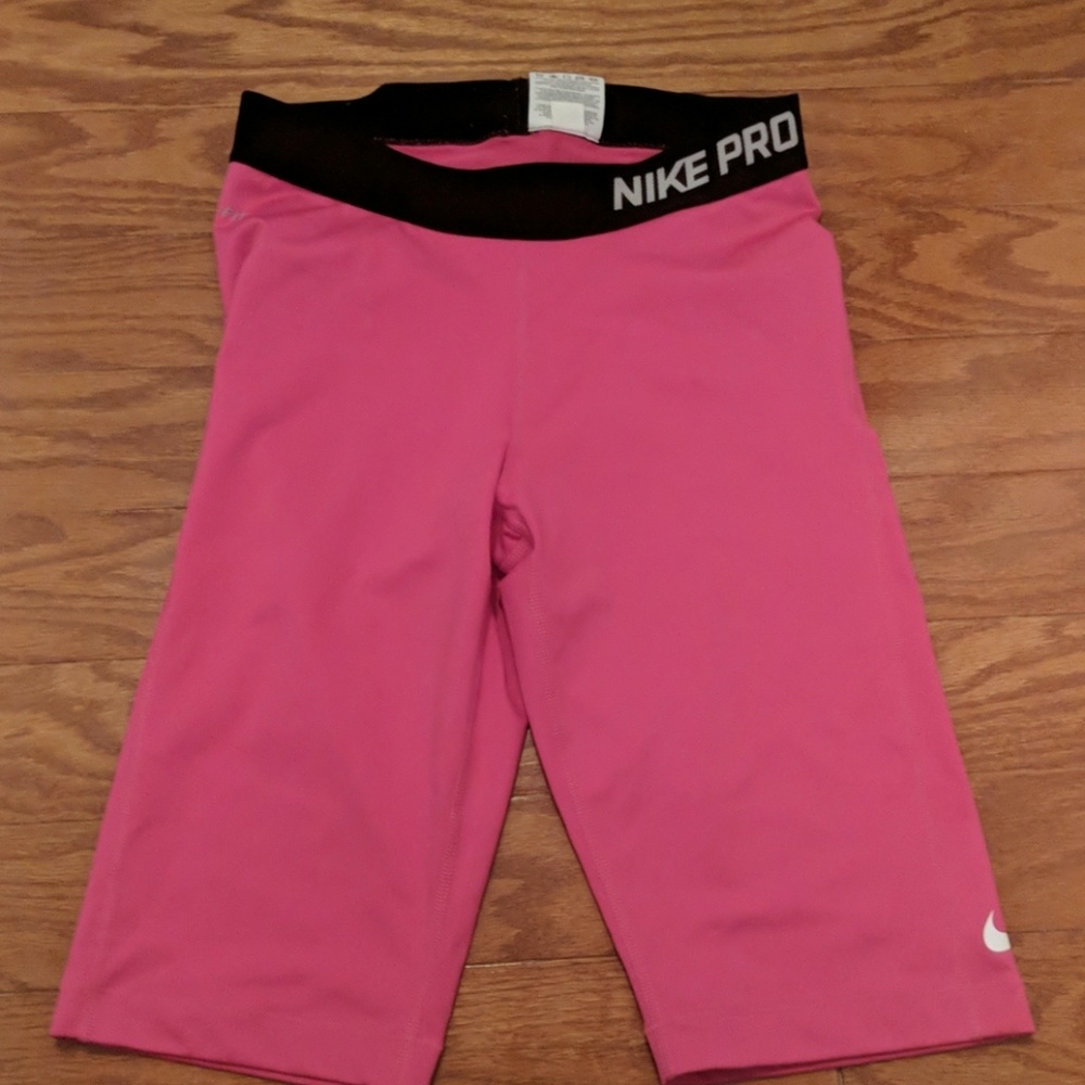 Nike biker shorts pink